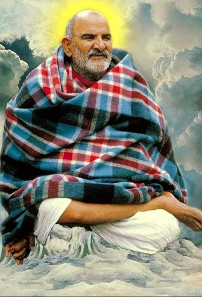 Devotional artwork inspired by Baba Neem Karoli Maharaj